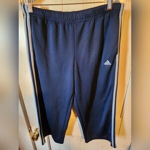 Blue Adidas Cropped Workout Capris Size L